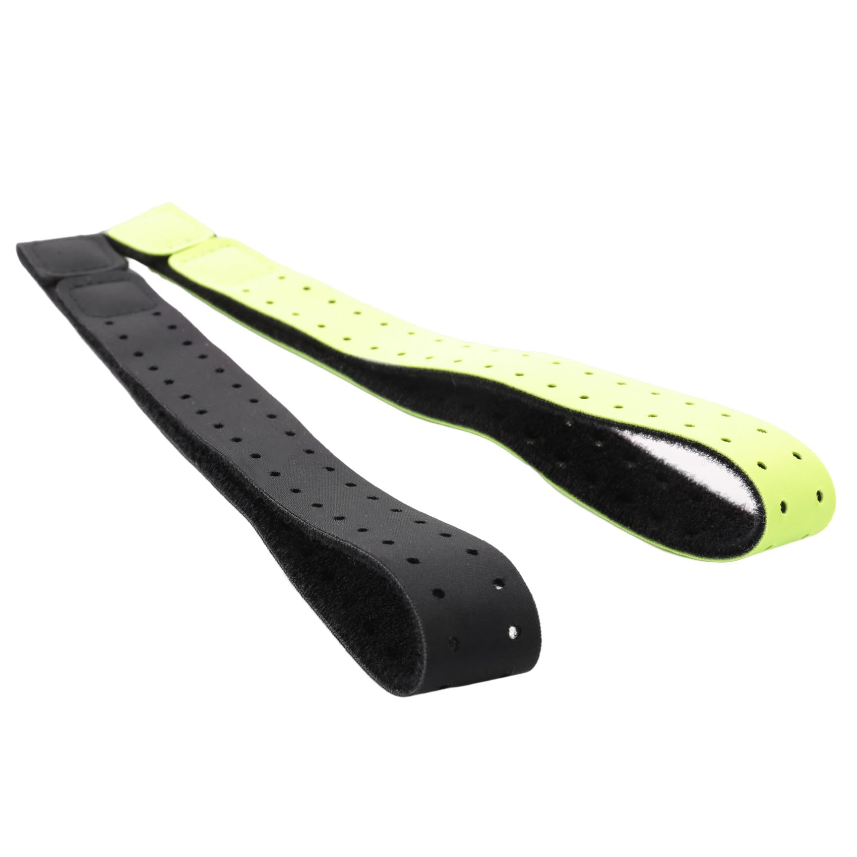 2Pcs Brassard de Remplacement RéGlable et Respirant Bande de Sangle Souple pour Moniteur de FréQuence Cardiaque - (Noir + Vert)