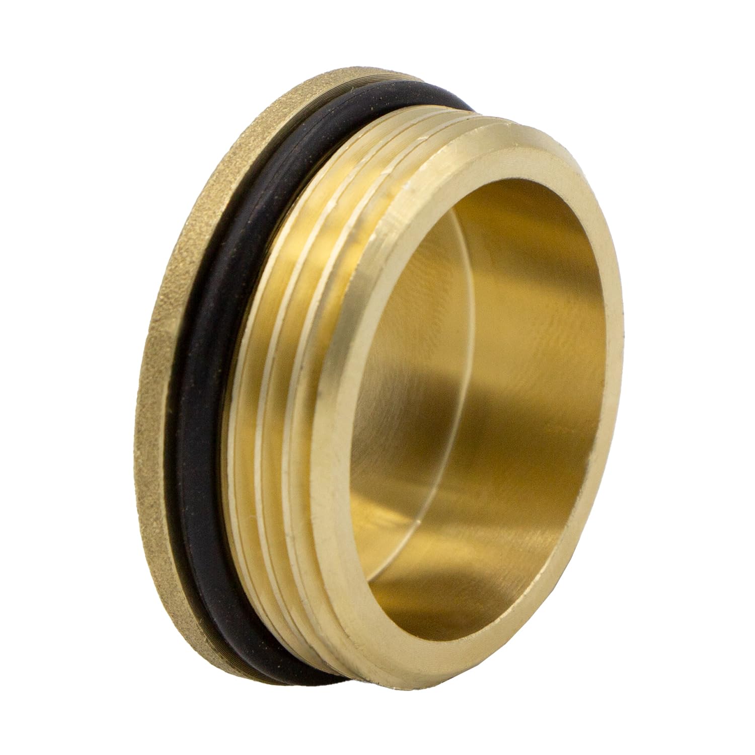 VARIOSAN Plug 16454, 1 inch external thread, brass, 30 bar, Messing, 1" - Image 2