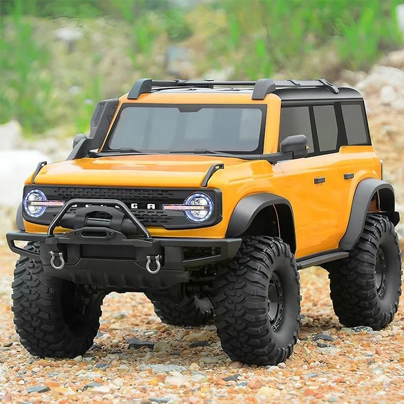RC Cars Remote Control Truck RC Rock Crawler 1:16 2.4G 4WD RTR All Terrain Hobby Off Road Truck Racing Vehicle Hobby Grade Model Vehicle with LED Lights, Multicolor