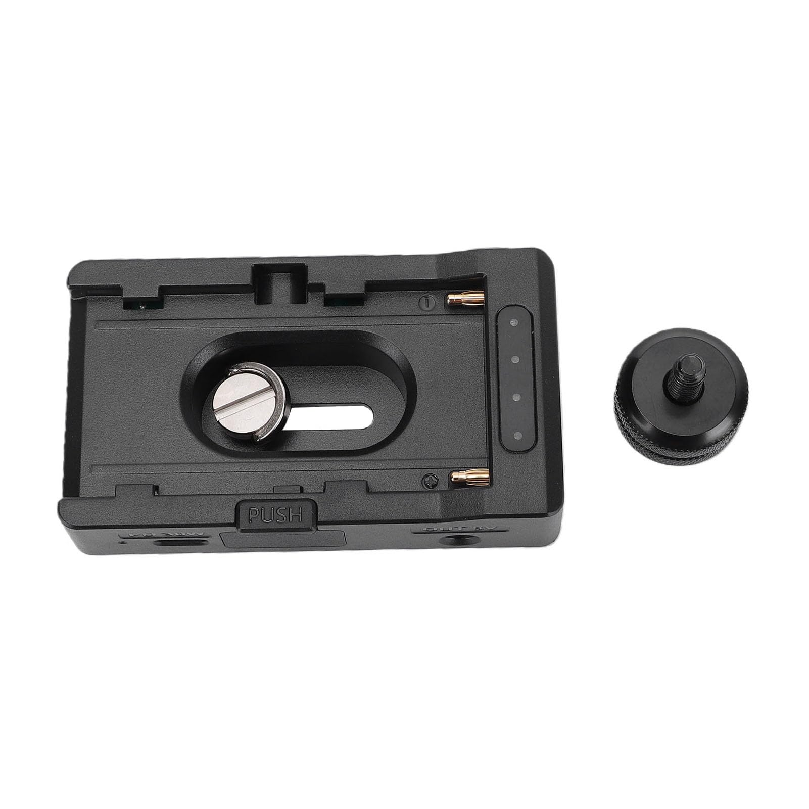Płytka Adaptera do Baterii NP F970 F750 F550, Aluminiowa, z Portem USB C,
