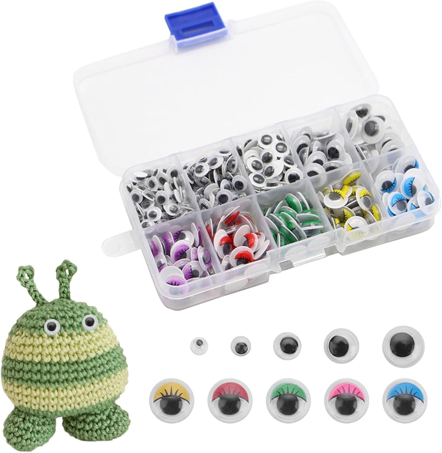 NPQ 430Pcs Googly Eyes Self Adhesive large Googly Eyes Big Googly Eyes