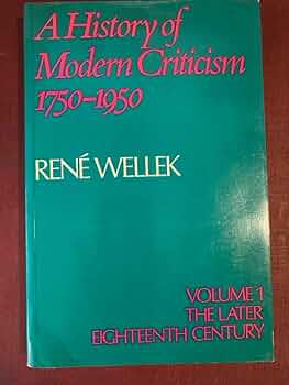 Amazon | A History of Modern Criticism 1750-1950: Volume 1, The