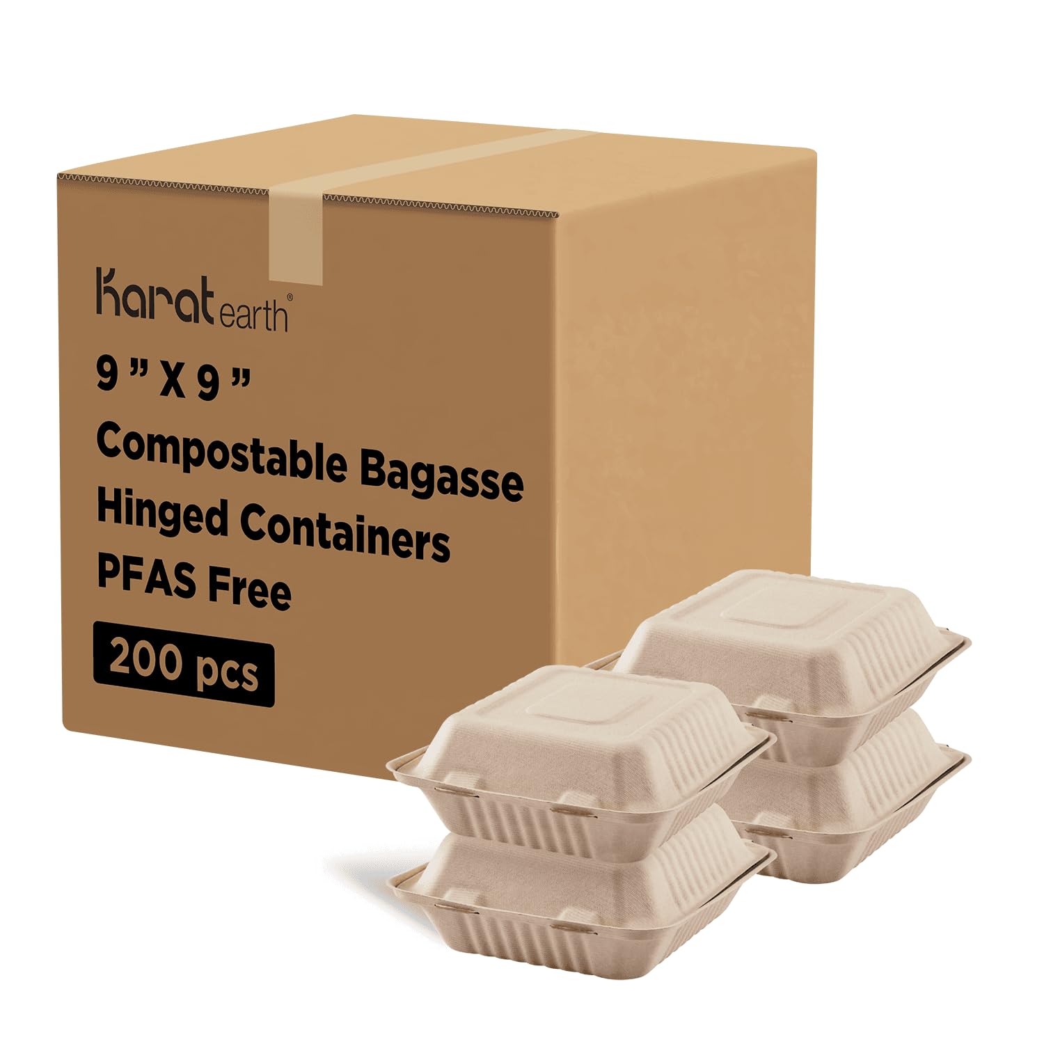 KARAT EARTH Clamshell Take Out Food Containers [9