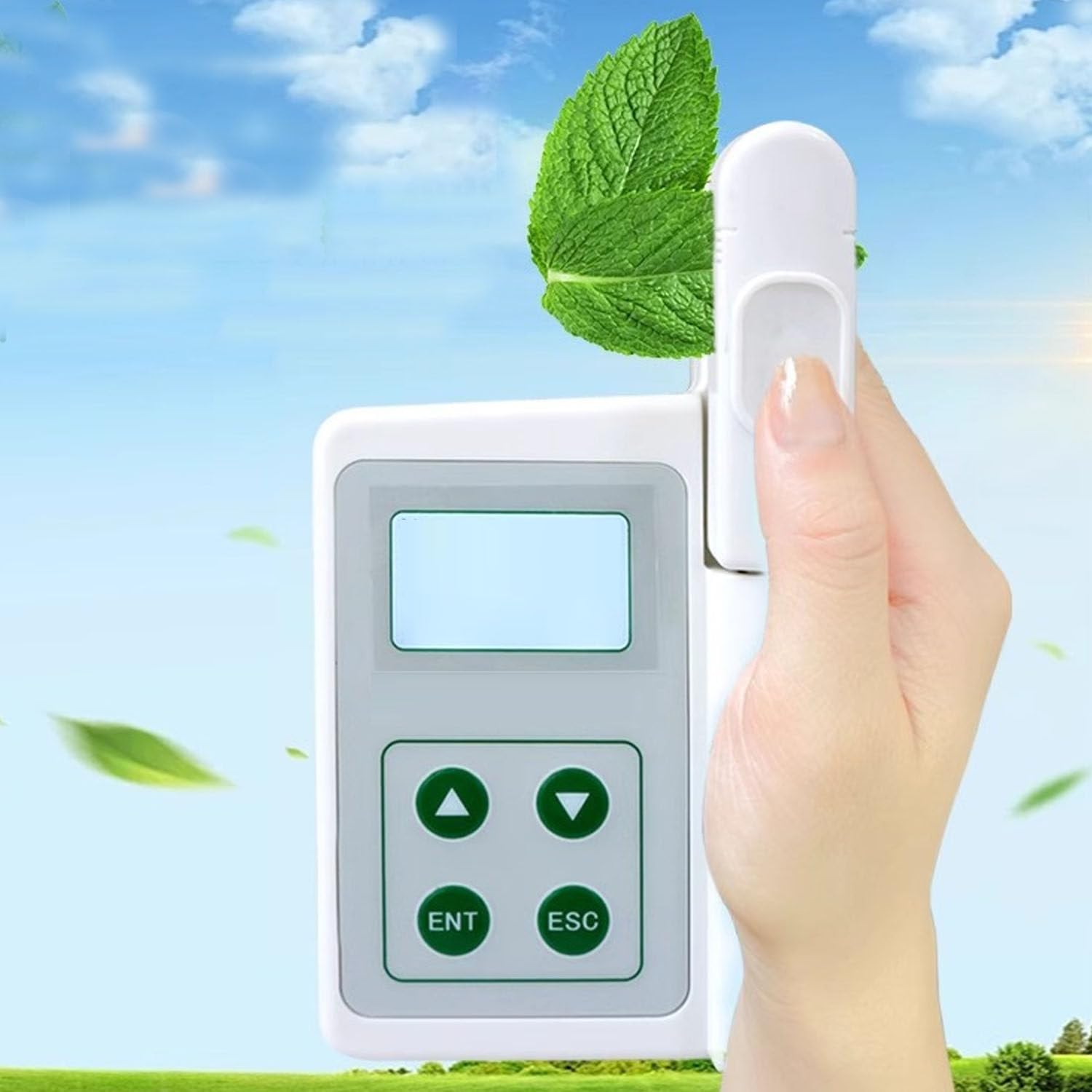 Medidor de clorofila portátil con análisis de SPAD y nitrógeno, probador de mano con exportación de datos USB, 2000 mAh, para agricultores, jardineros, científicos