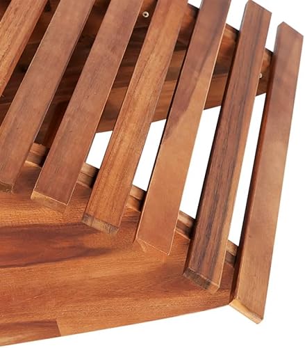 Miniatura 4 de Rocking Sun Lounger Acacia Wood Dinning Room Chairs Lawn Sillas para Comedor Dining Table Chairs for Beach Terrace Courtyard Study