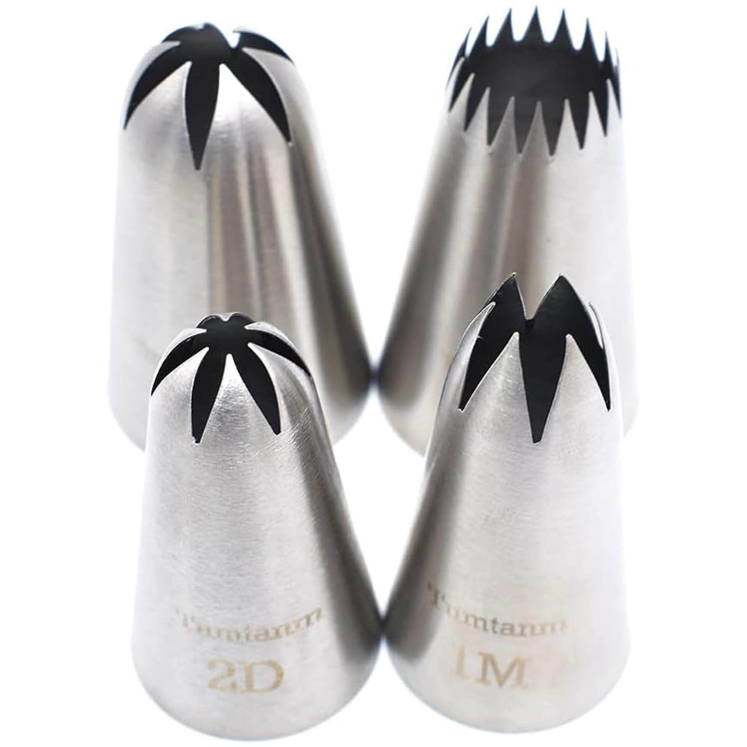 Extra Large Piping Nozzles, 1M 1B 2D# 9FT Seamless Stainless Steel Piping Icing Tips