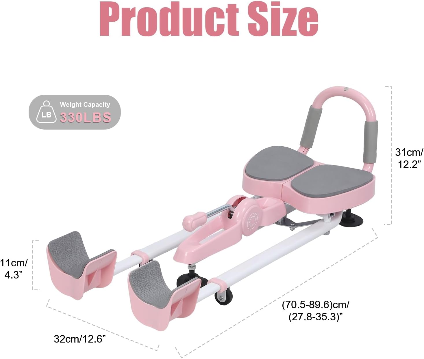 YOXIER Leg Stretcher, Split Machine for Flexibility, Gymnastics Equipment for Kids, Splits Adjustable 0-230° Leg Split Stretching Machine for Ballet, Yoga Training Equipment, Silent Wheels, 330lbs C