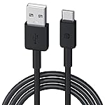 Portronics Konnect Link Type C 3A Fast Charging Cable for Smartphones, Tablets & other Type C devices with 480Mbps Data Sync(Black)