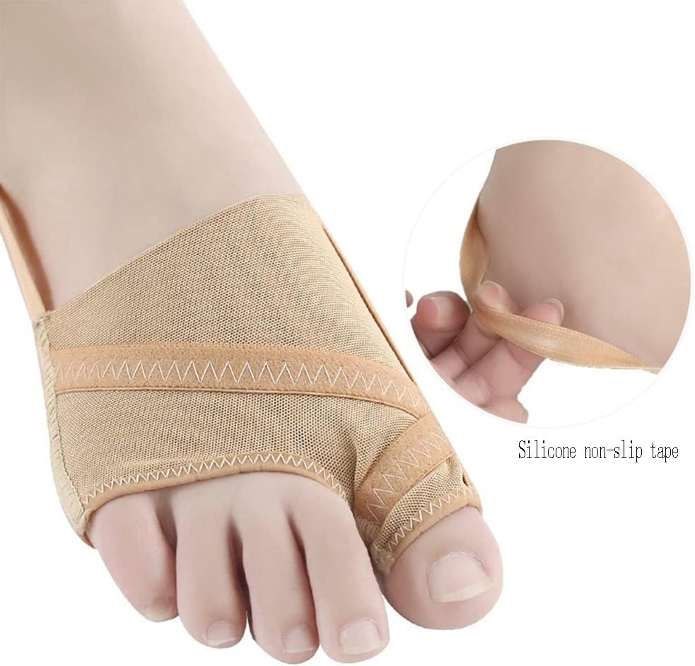 DEAVER Bunion Relief Sleeves with Gel Protector for Bunion Socks Brace Cushions with Elastic Heel Strap and Pain Ease from Bunions, Blisters,Friction