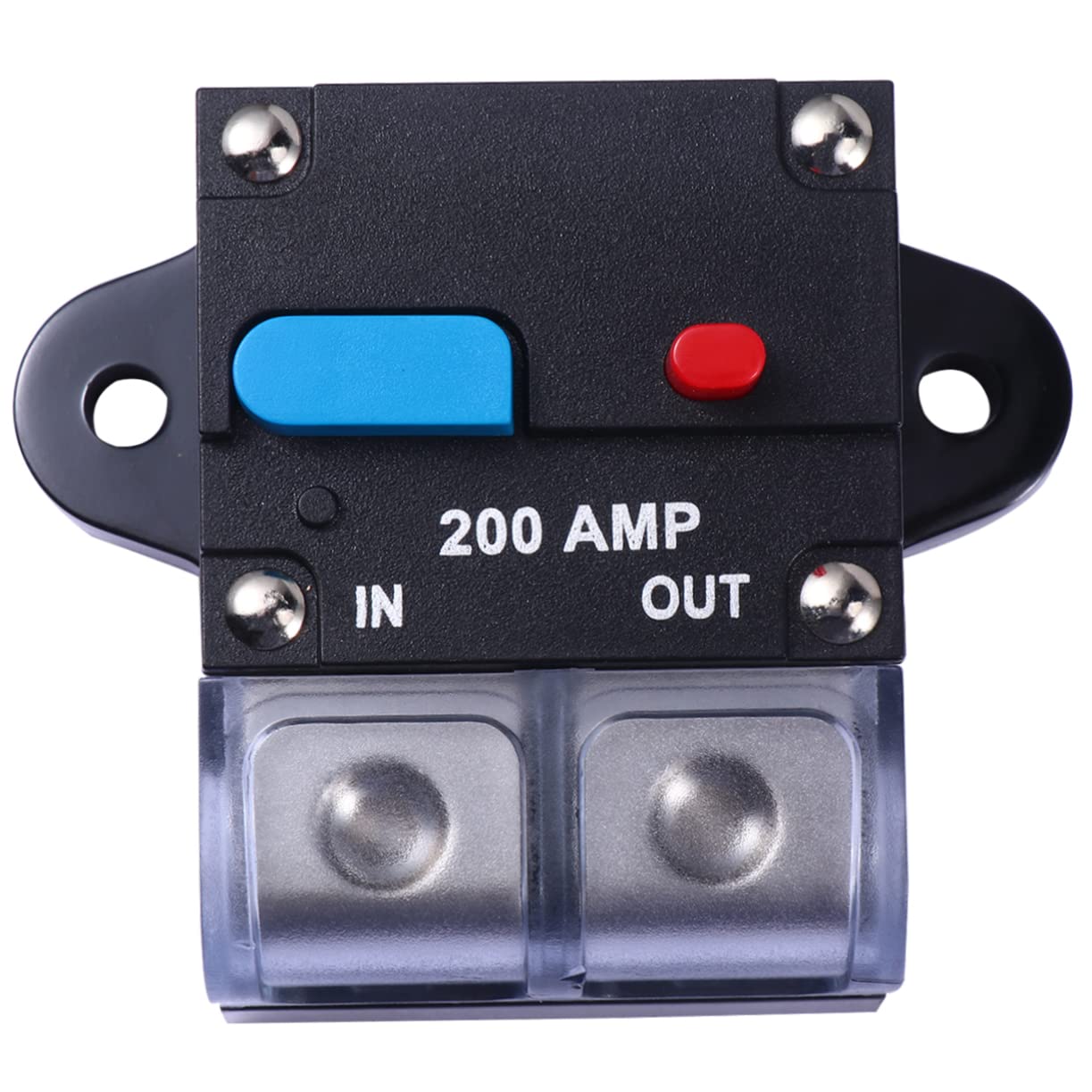 Disyuntor Reiniciable para Coche, Protección contra Sobrecarga, Reinicio Manual, 200, Fácil Instalación, para Audio y Doble Batería