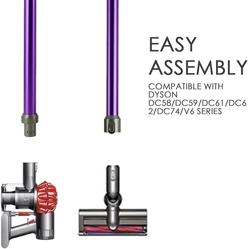 Miniatura 23 de Tubo de extensión de varilla de repuesto para modelos Dyson V7 V8 V10 V11 V15, accesorios de varilla de liberación rápida compatibles con aspiradora