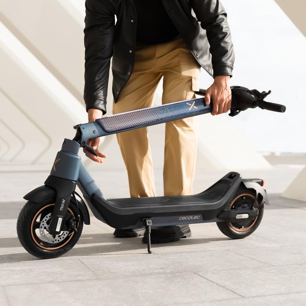 Cecotec Trottinette électrique Bongo Serie X. Puissance maximale 750 W et 900 W, Système de Conduite adaptatif, Freinage avec Disque de Frein Avant de Haute précision, Freinage régénératif e-ABS