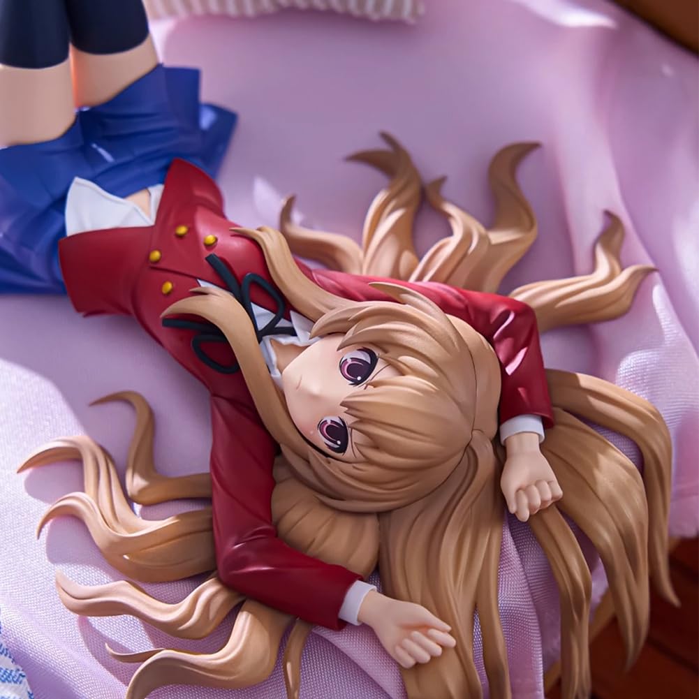 AisakaTaiga Figura Anime Girls Serie 14 cm Estatua AisakaTaiga | Modelo de PVC, figura de anime de estilo uniforme, figuras de pintura original, coleccionable hecho a mano