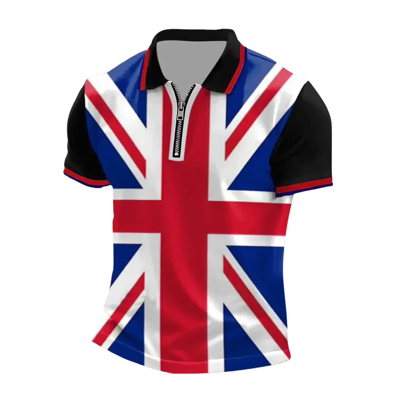 England St George's Cross Polo Shirt Classic Poloshirt with Red England Flag Design Perfect for Football Fans for Match Day Stadium Pub Euro 2026