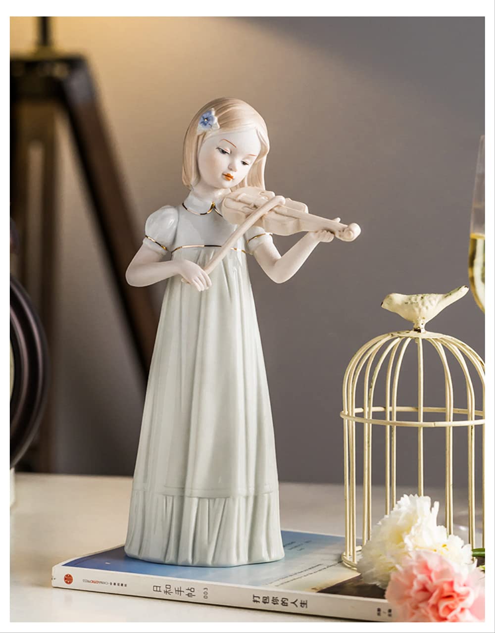 美しくデザインされた家具置物少女バイオリン 【公式通販】