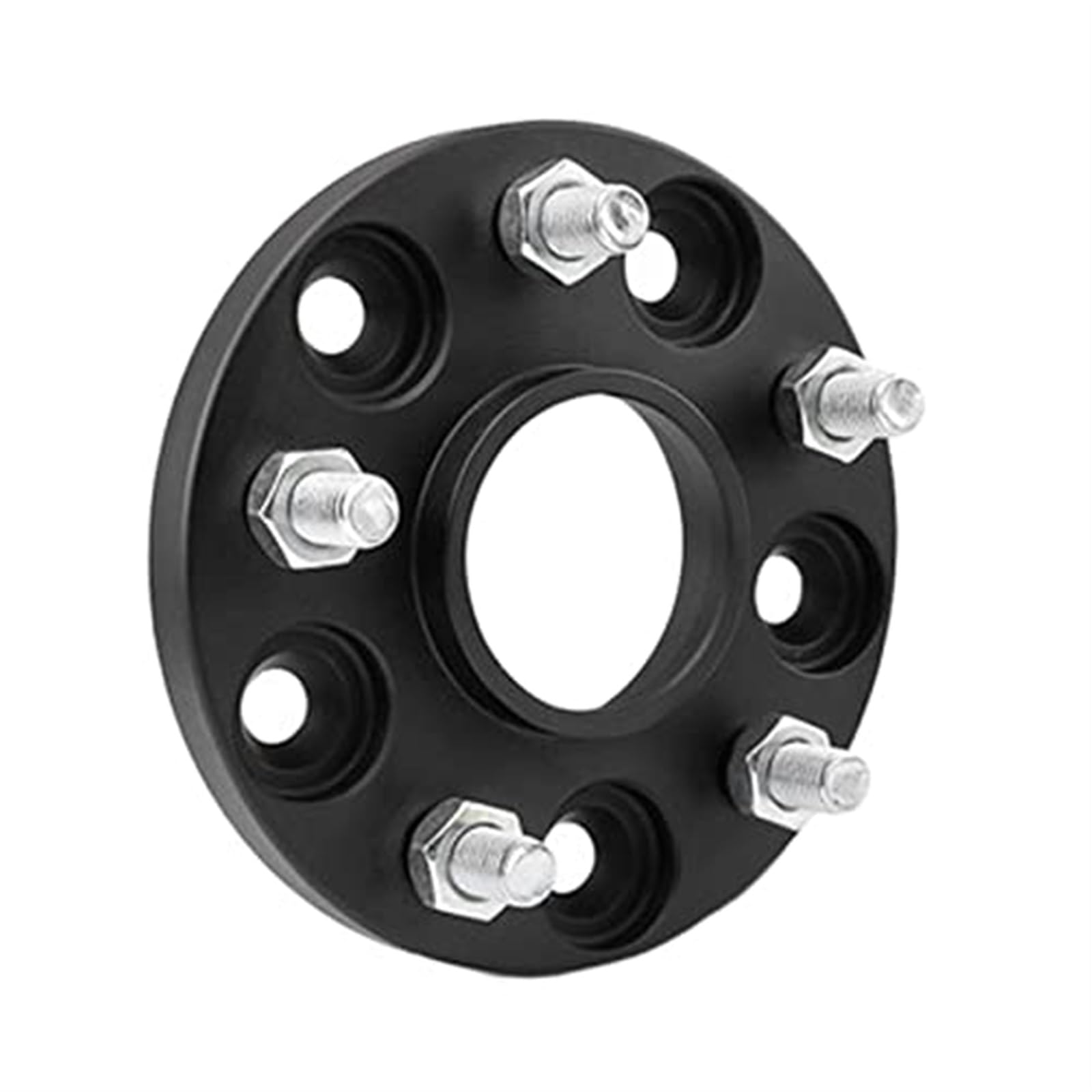 Dystanse kół 5x114.3 Hubcentric 64.1 15-35mm Aluminiowy adapter dystansu koła, do Tesli, Model Śruba rozdzielająca: M14x1.5 Dystanse kół dla stabilności pojazdu(Black 1 PIECE 30MM)