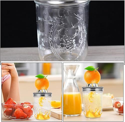Miniatura 9 de DOITOOL Manual Stainless Steel Lemon Juicer and Orange Handheld Fruit Squeezer for Mason Jar 480Ml, Can Citrus Juicer for Kitchen Use