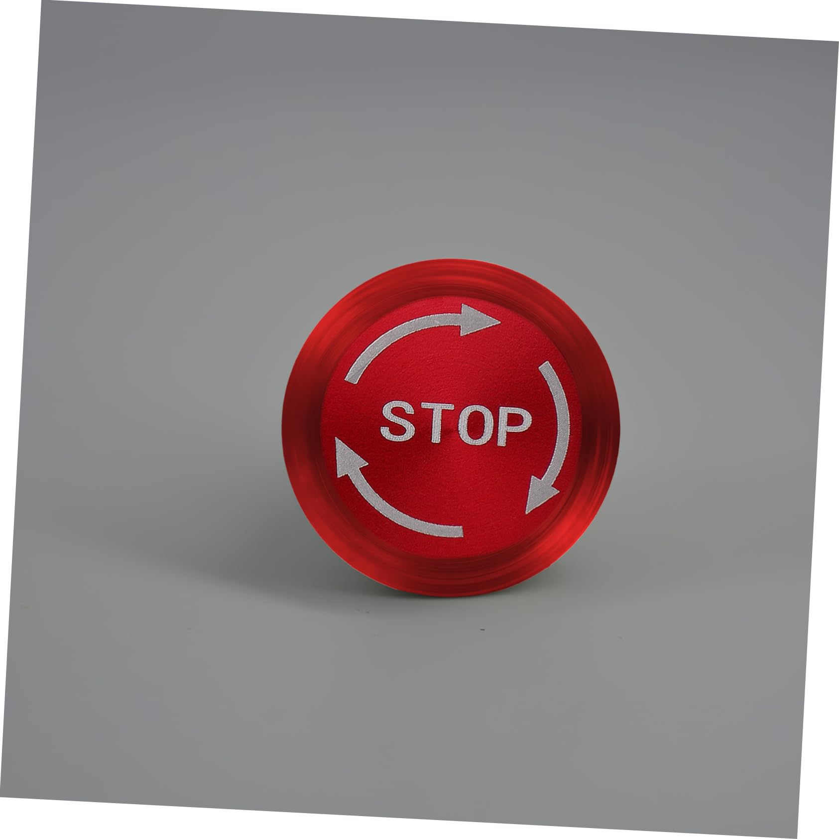SOLUSTRE 5st Druckknopfschalter Aus Metall Notaus-knopf Stopp-taste Notfall Knopf Tasten Not-aus-taster Drück Knöpfe Vernickeltes Messing Rot