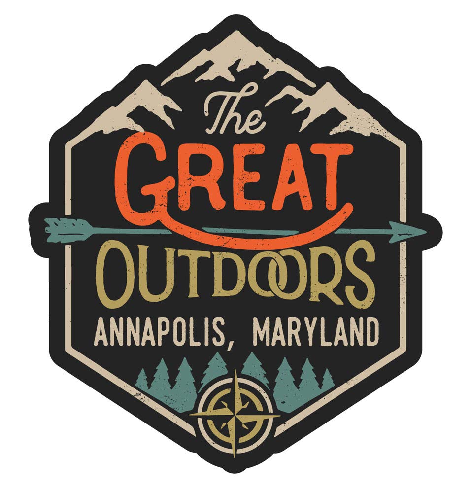 Annapolis Maryland The Great Outdoors Design 4-Inch Vinyl Decal Sticker