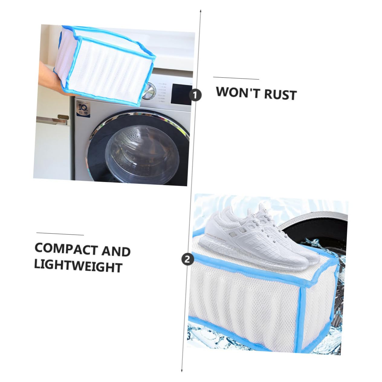 TOPBATHY 3 Stück Schuhbeutel Schuhwaschbeutel Schuhtrocknerbeutel Schuhe Waschen Mesh -taschen Schuhe Wäschereimaschinenbeutel Tragbare Waschbeutel Schuh -luandry -tasche Polyester Weiß