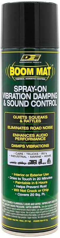 Isolante acústico automotivo spray Design Engineering Boom Mat 050220 – 4 latas de 532 mL