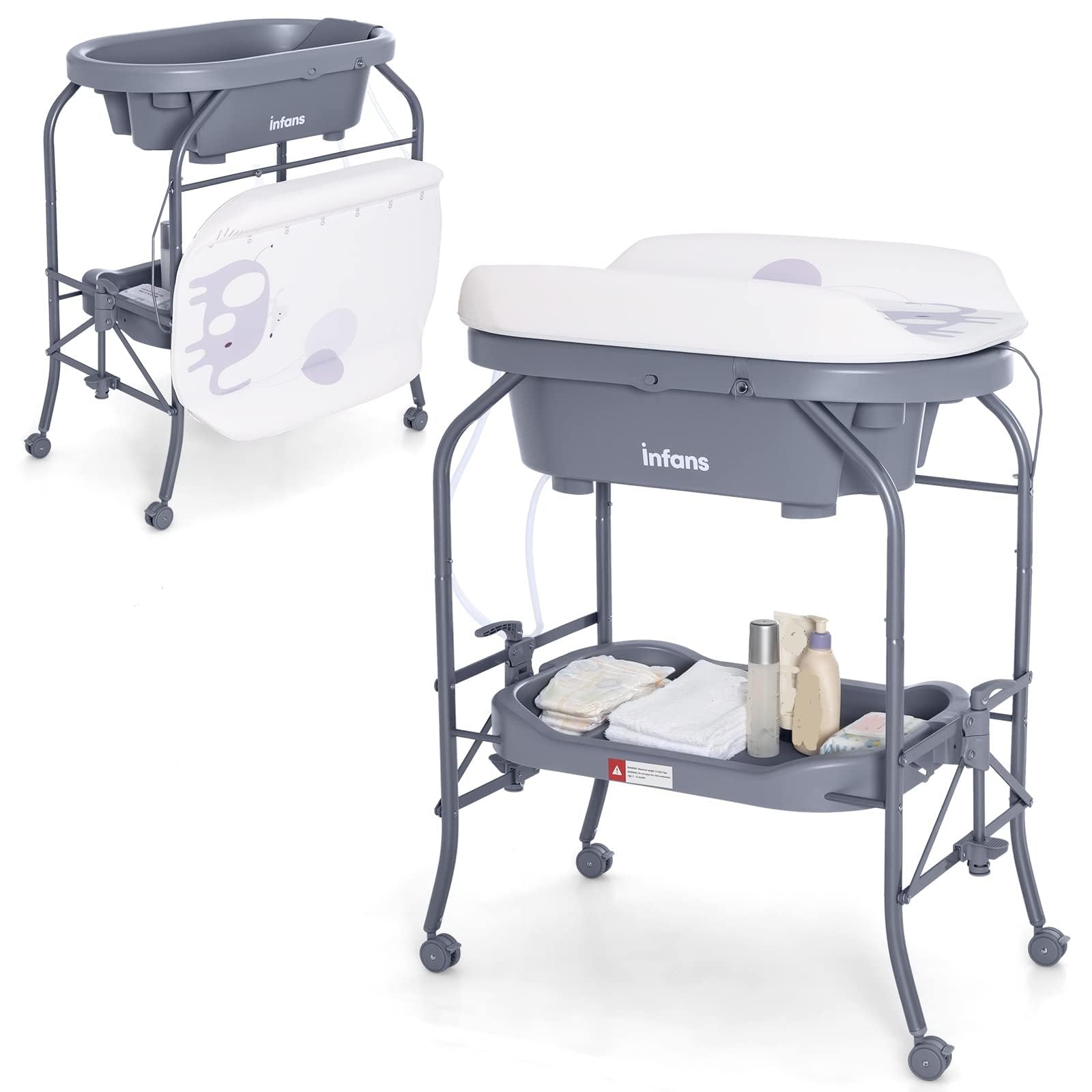 Baby Changing Table Bathtub And Changer Combo Babylo Bath And Baby