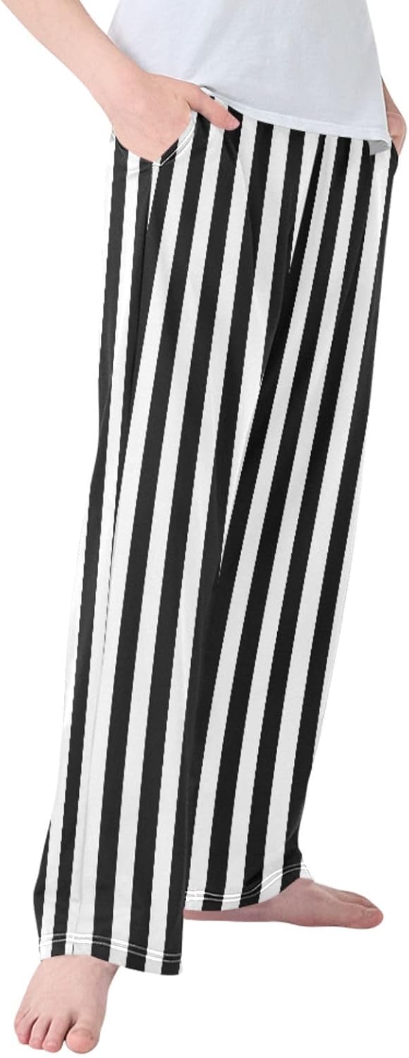 Sleep Pants Pajamas Pants Elastic Waist Lounge Pants Cute Print Long Pj Pants 6-14 Years - Image 2