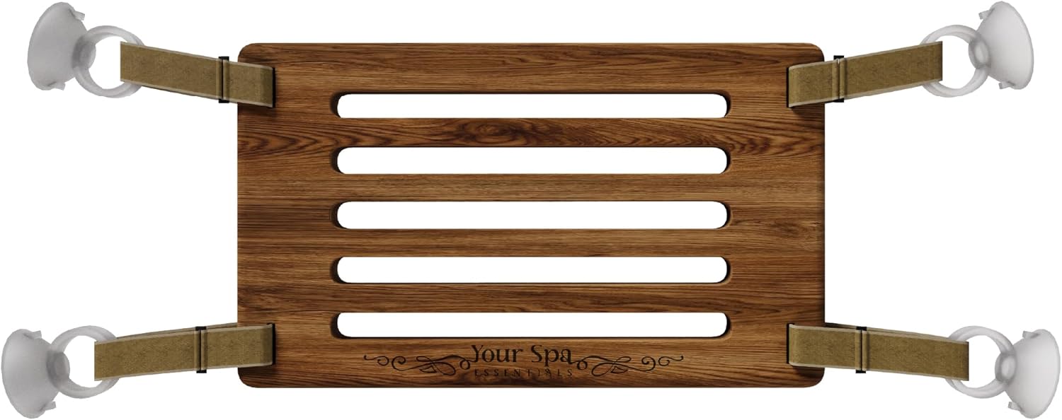 Your Spa Essentials Wooden Bathtub Foot Rest Portable
