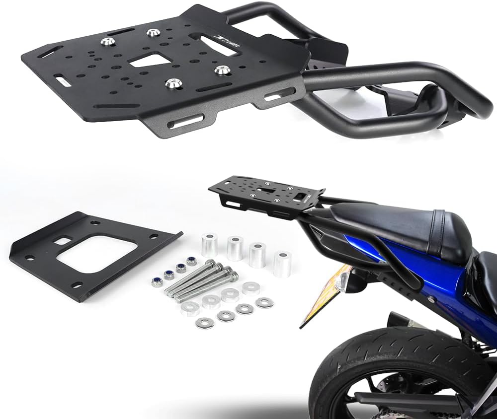 Xitomer Luggage Rack Compatible with YZF-R3 2015-2026, YZF R25 2014-2024, MT-25 MT 03 2015-2026 Rear Rack Motorcycle Carrier Enduro Cargo Rack