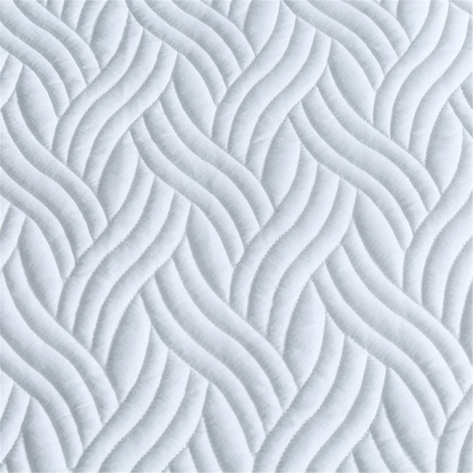 Protector Colchón, Protector de colchón Acolchado con Triple Relleno, Funda Colchon de Rizo Transpirable y Hipoalergénico, Antiácaros (Blanco - A,Thin 135x200cm)