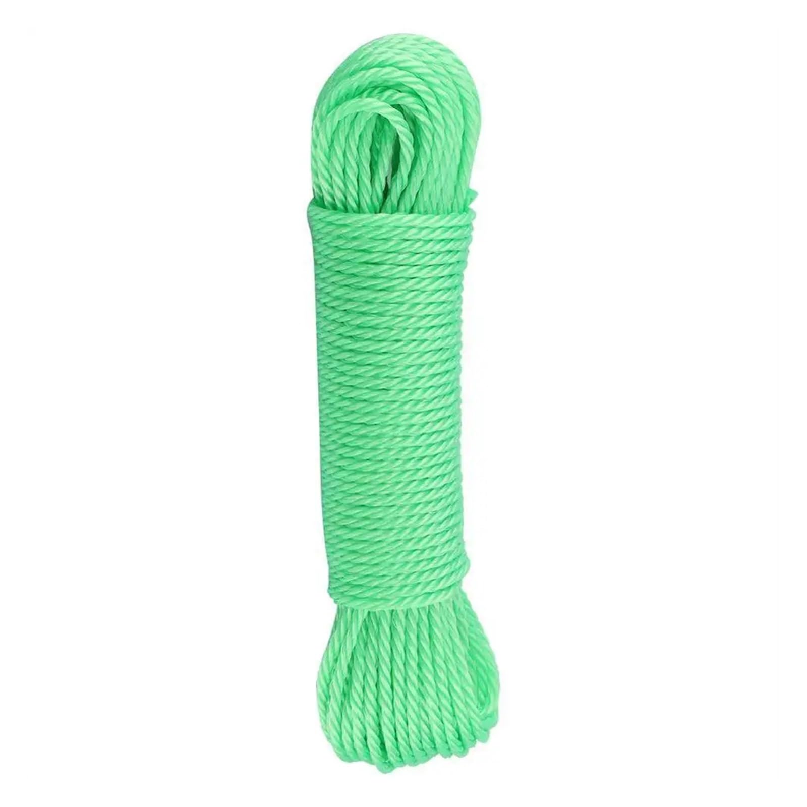 Laundry Drying Rope, Multicolor Nylon Clothesline Rope For Camping Garden Travel Drying(Green)