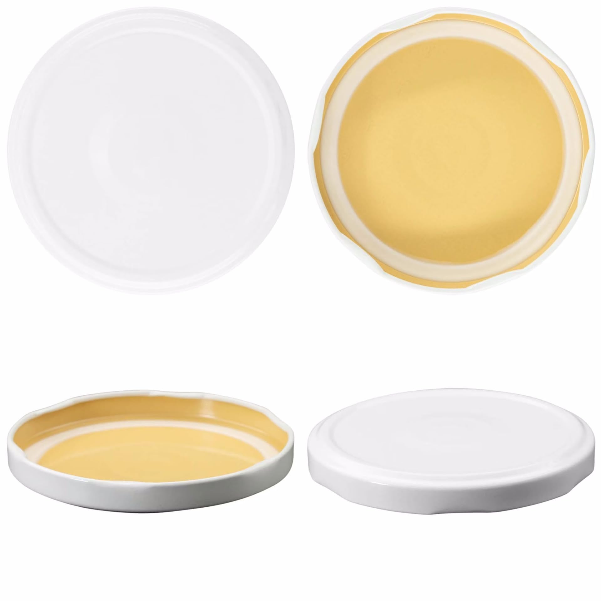 84 Sturzgläser 435 ml Marmeladenglas Einmachglas Einweckglas TO 82 mit weißem Deckel, ideal für Marmelade, Konfitüre, Gelee, Suppe oder Meal Prep, backofenfest | Made in Germany