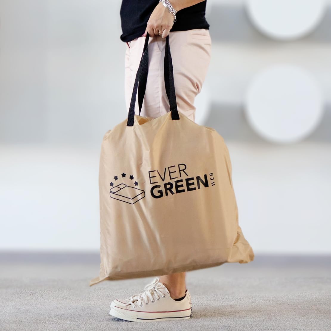 EVERGREENWEB - Materassino Gonfiabile da campeggio singolo con Pompa Incorporata, Autogonfiante Alto 40cm - Misura 99x191cm con schienale. Materasso per esterno e interno - Borsa inclusa - AIRDREAM