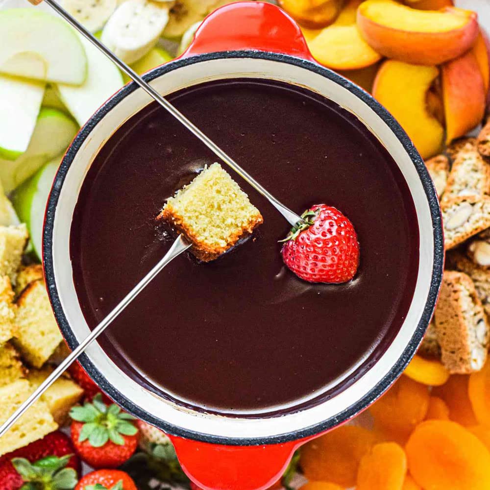 6 Pc Fondue Forks Steel 9.5