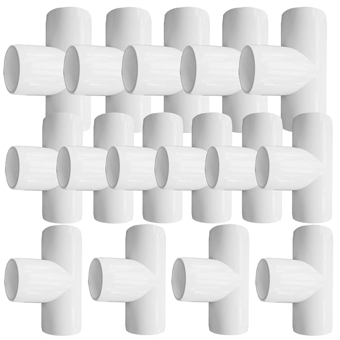 Buy EPHECH 3/4Inch Tee PVC Elbow Fittings, 18PCS 3Way PVC Fitting, PVC