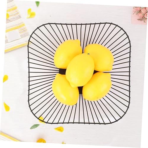 Miniatura 4 de Cesta de frutas de alambre para frutas, cuencos de dulces, cesta decorativa para aperitivos, cestas de almacenamiento de frutas, tazón de pan de