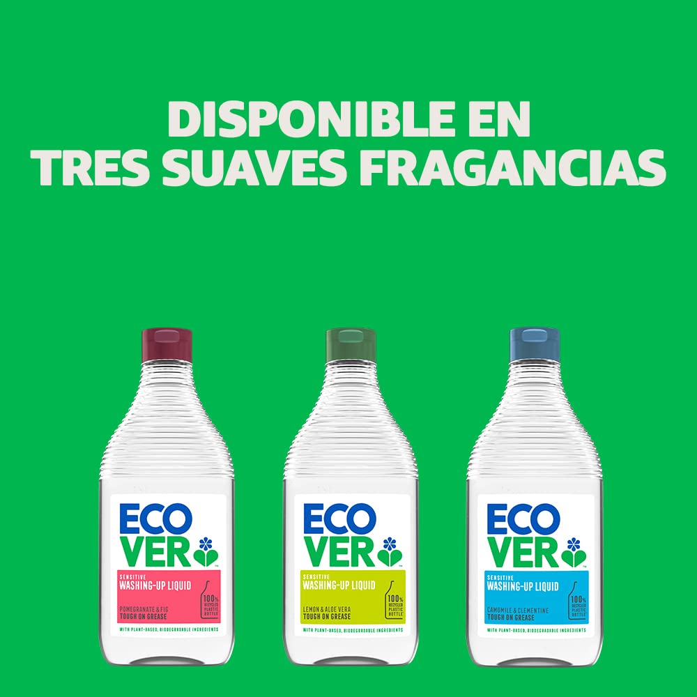 Ecover Lavavajillas líquido ecológico, Fragancia Camomile/Clementine, 450ml
