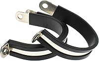 Vista 3 de OZXNO Abrazaderas de cable de 1-34 pulgadas, abrazaderas de tubo de goma de acero inoxidable 304, abrazadera de manguera de metal, abrazadera