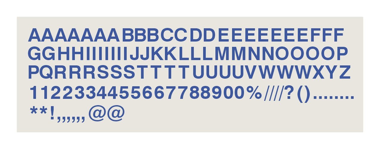 Stevestickers Blue 90X 1 Inch Stick On Self Adhesive Vinyl Letters & Numbers. Plastic Sticky Lettering.