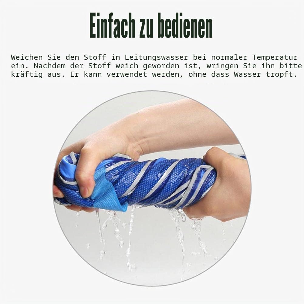 Kühlweste Sommer Eisweste Hitzebeständig Personal Kühlweste Sportweste für Unisex Erwachsene, Größe M, Blau