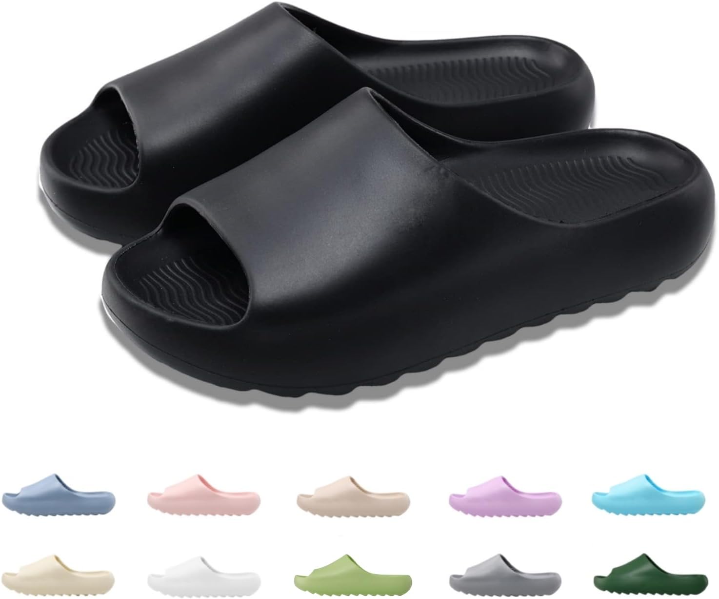 black yeezy slide
