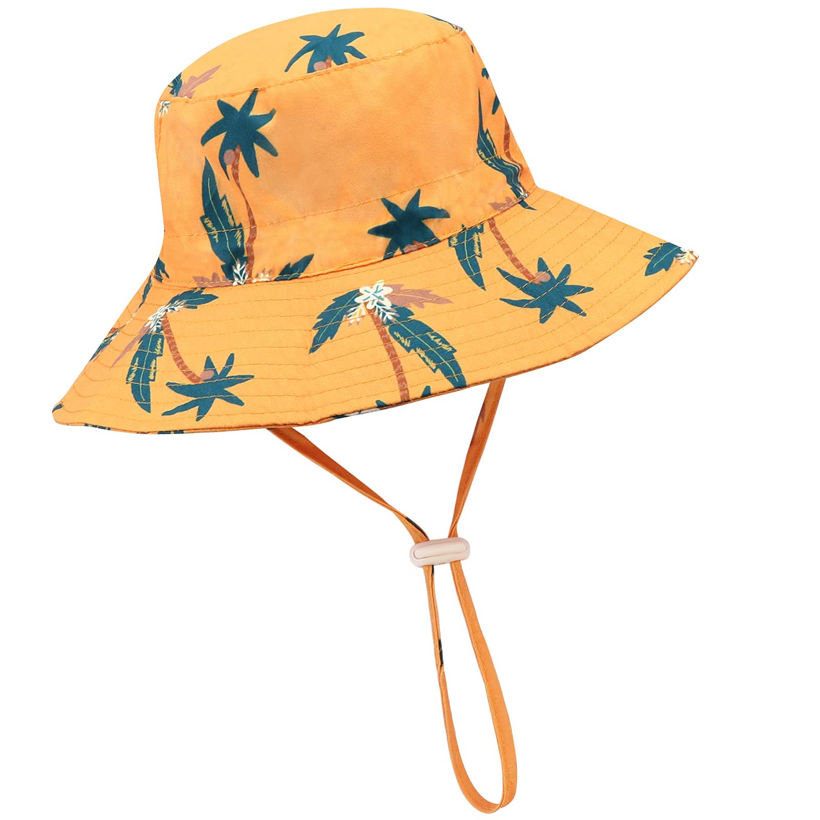 DRESHOW Baby Sun Hat Toddler Sun Protection Animal Cap Unisex Summer Bucket Hat with Chin Strap UPF 50+ — view 11