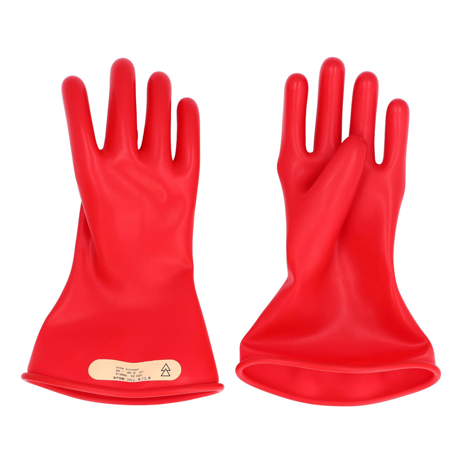 Yctze d'électricien Isolés de 2,5 KV - Latex Premium, équipement Confortable, Résistant aux Rayures pour les Monteurs de Lignes et à Usage Industriel (taille 9)