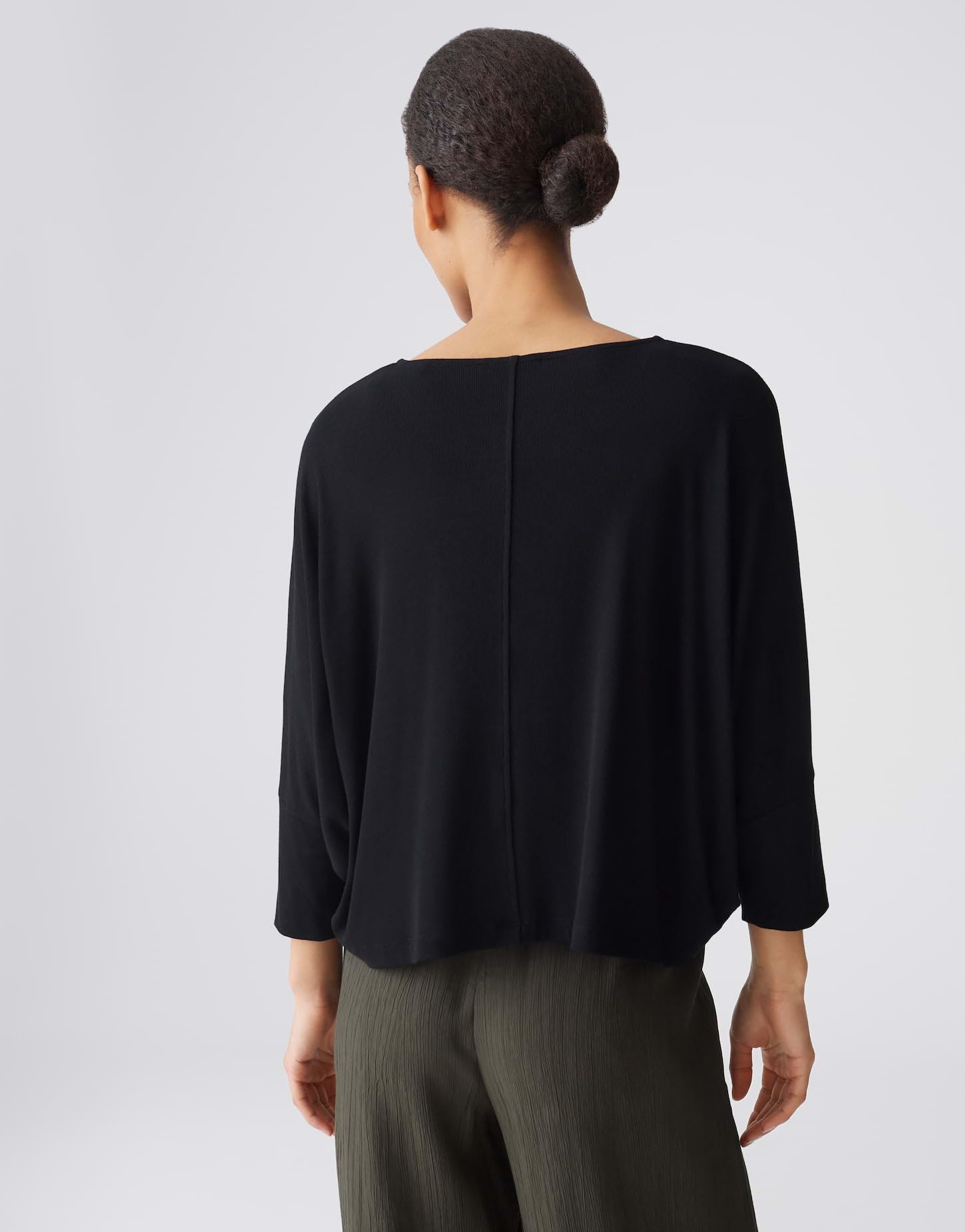 OPUS Damen Dreiviertelarmshirt | Weiche Shirtjacke aus ECOVERO™ Viskosemix Loose Fit