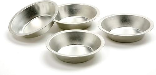 Norpro Set Mini molde para tartas, 1 EA, plata, (3711)