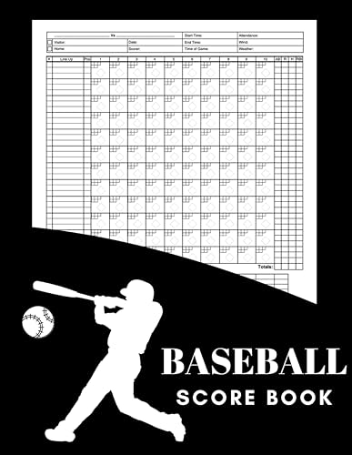 Softball Scorebook &amp; Baseball Scorekeeping Notebook: Track Pitch Counts | Perfect Gift for Coaches, Players &amp; Fans