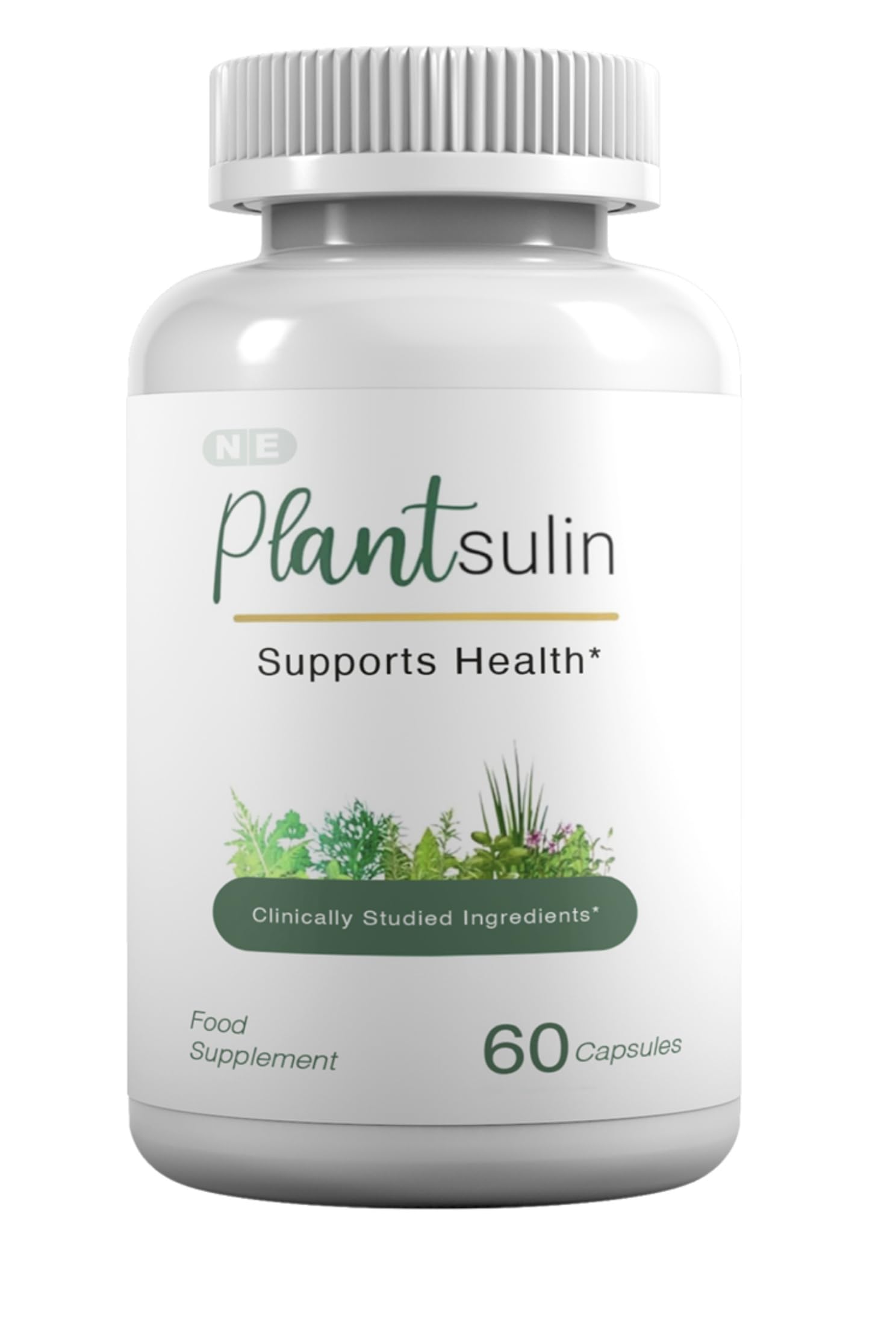 Plantsulin Supports Health Capsules, 60 Count, Food Supplement