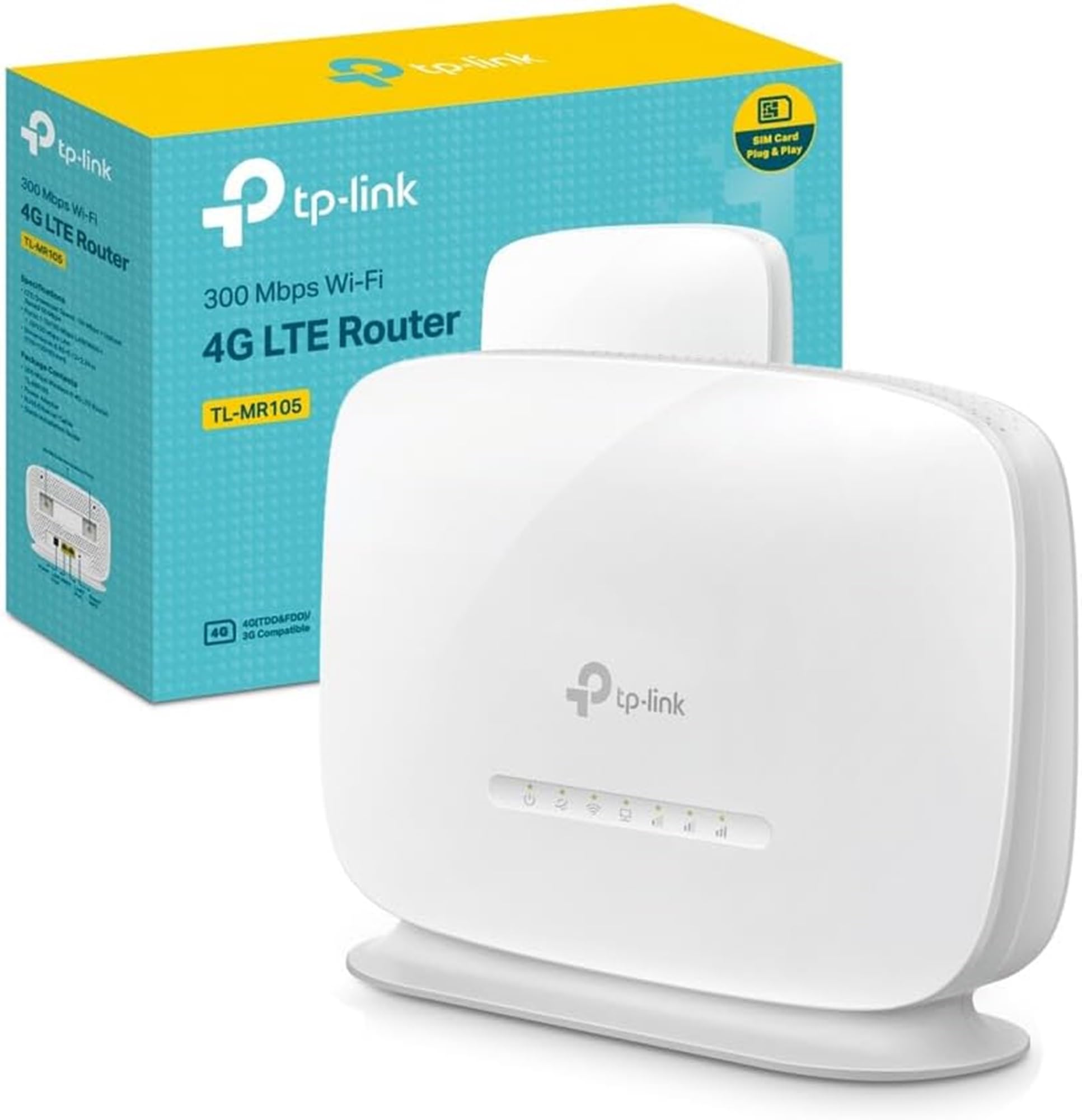 TP-Link TL-MR105 Routeur 4G LTE WiFi N300Mbps, 4G CAT4 Vitesse Jusqu'à ...