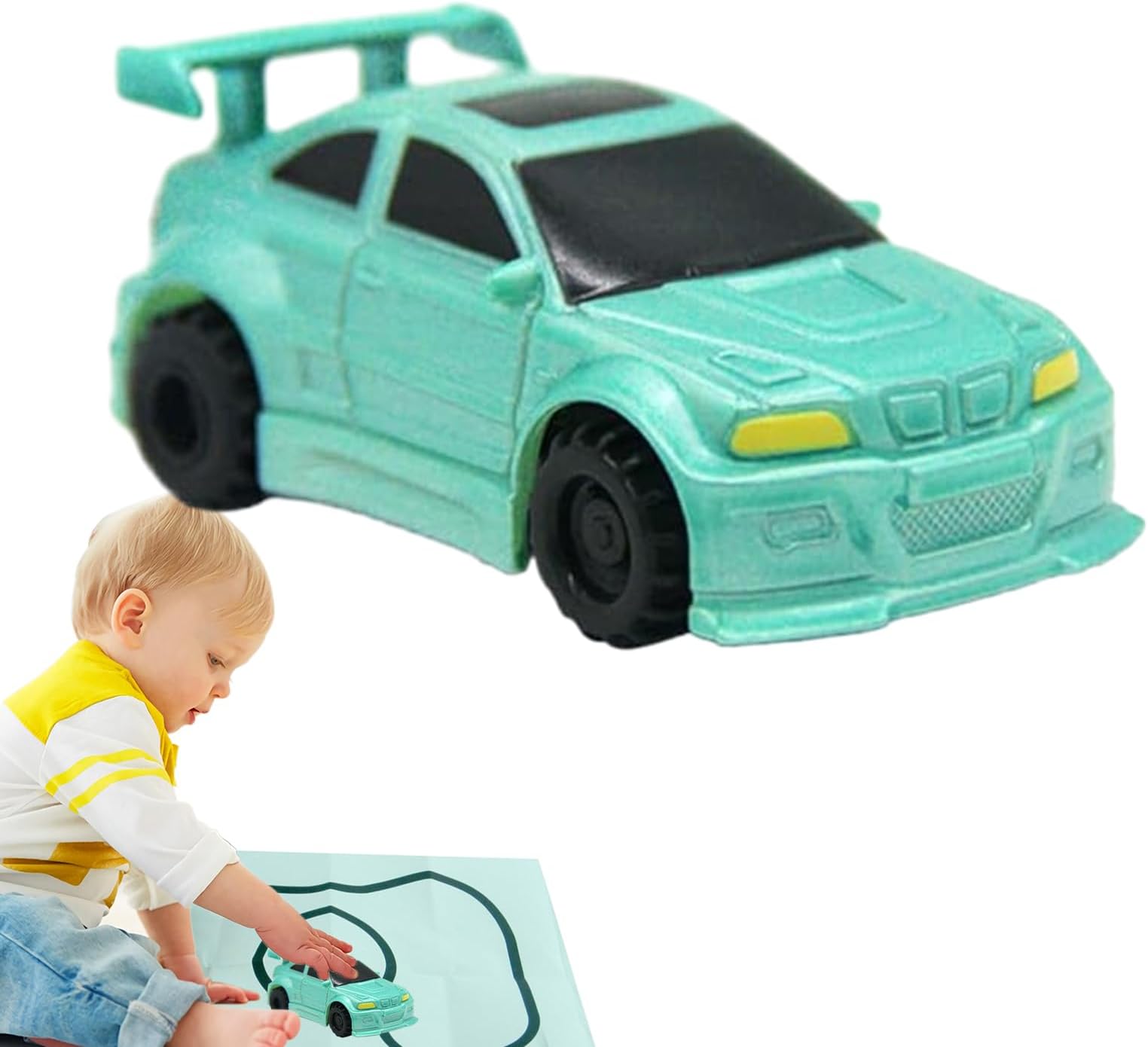 Inductive Car Following The Line - Track Toy with Sensor, Logical Thinking Optical Sensor Vehicle with Marker Pen | for Kids Imaginative Creation STEM Sa Birthday Gift
