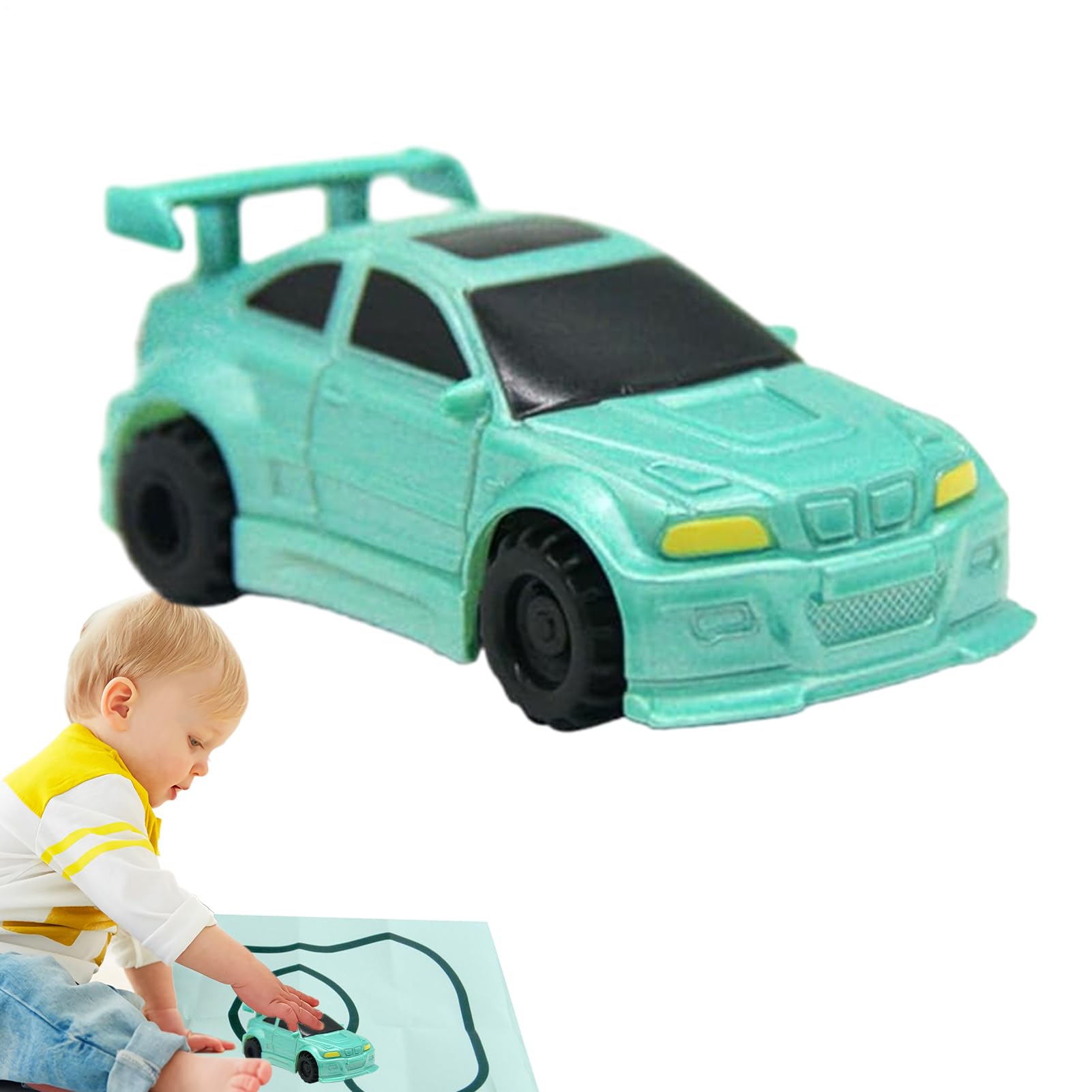 Inductive Car Following The Line - Track Toy with Sensor, Logical Thinking Optical Sensor Vehicle with Marker Pen | for Kids Imaginative Creation STEM Sa Birthday Gift